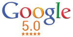 Google 5.0 star reviews!